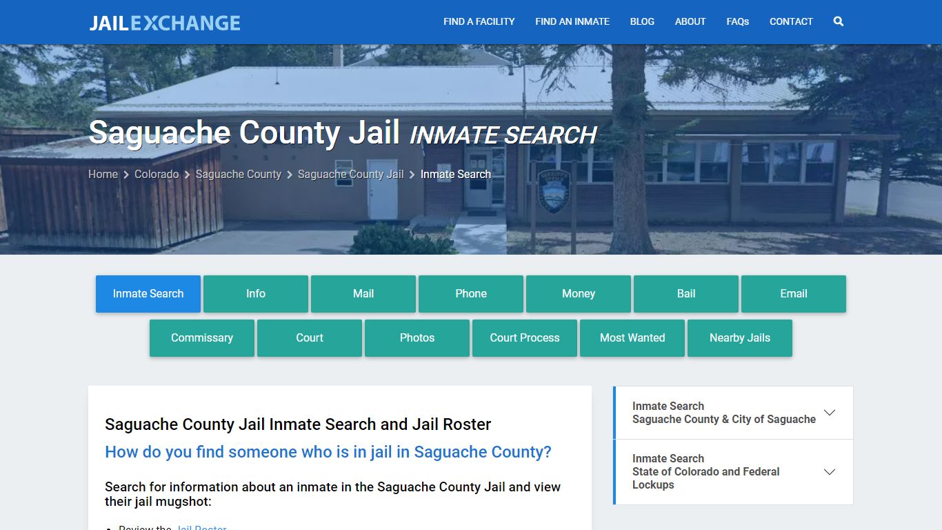 Inmate Search: Roster & Mugshots - Saguache County Jail, CO